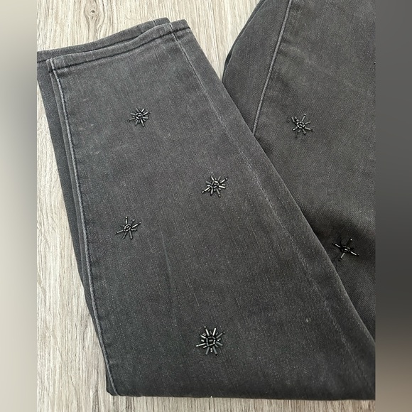 Talbots| Limited Edition Embellished Gray Skinny Jeans - Picture 4 of 8